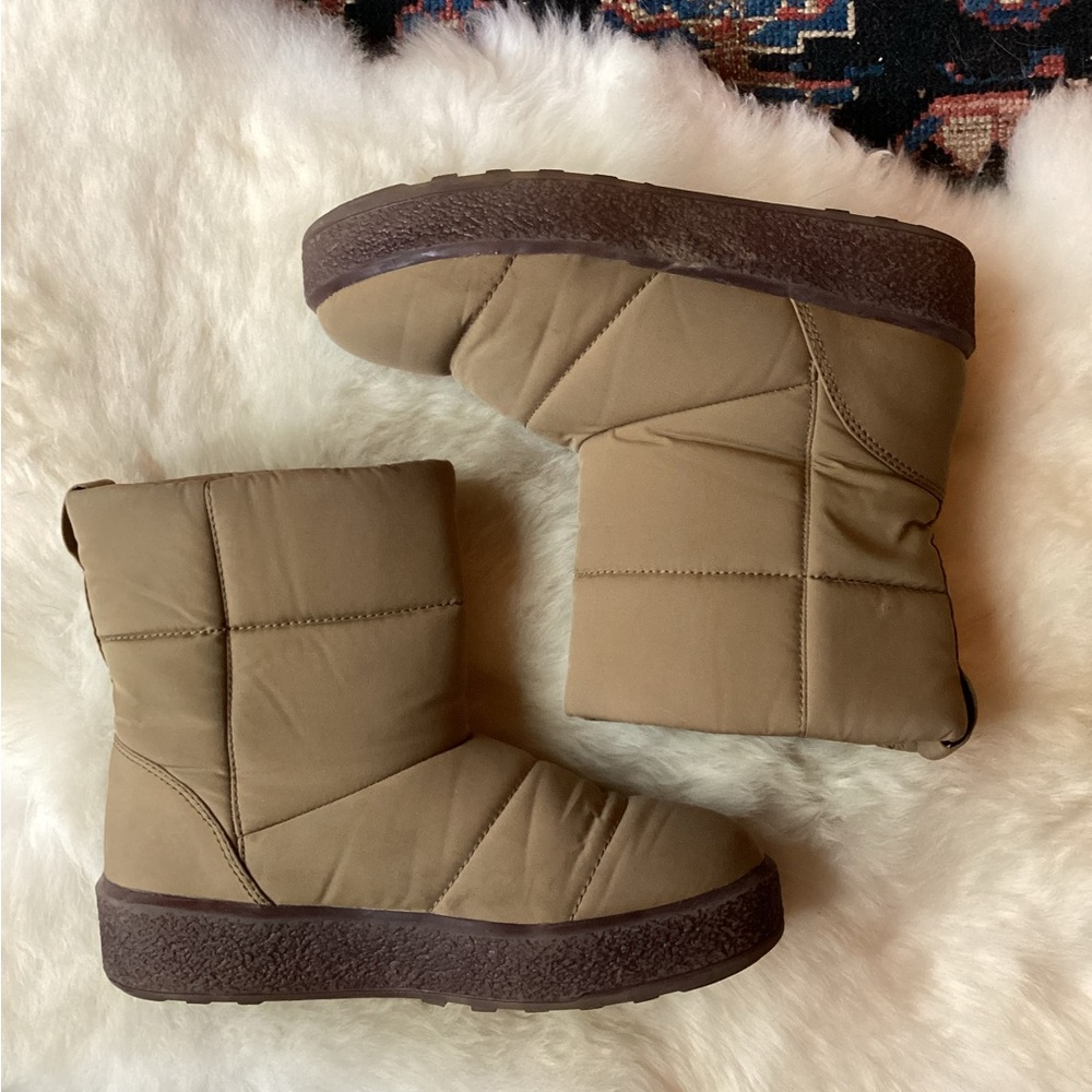 Olive Green Madewell Puffer Boots Size 8